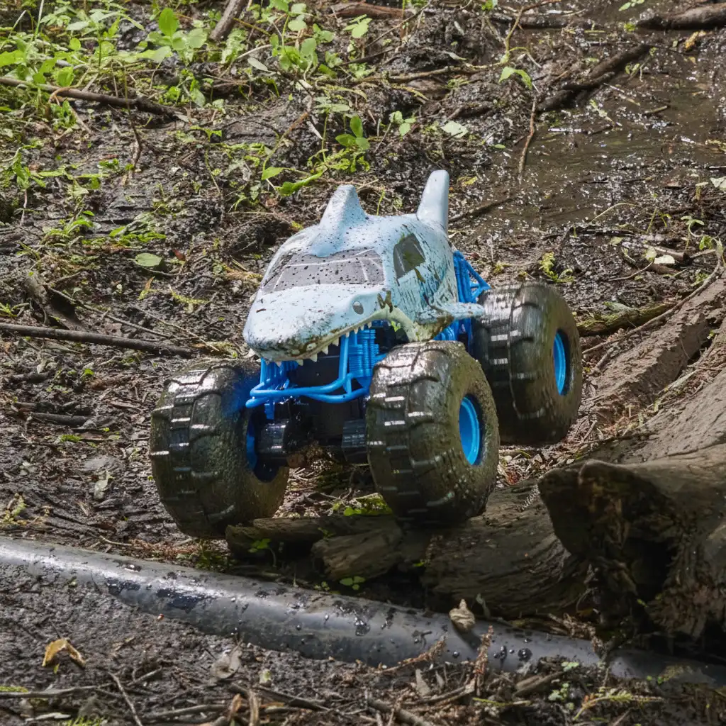 Unglaubliche Fahrt über die Wasseroberfläche ohne Einschränkung.