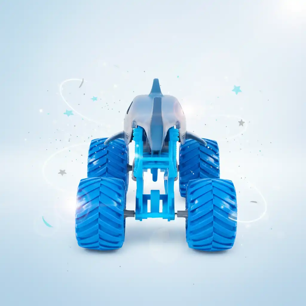 Kreiere deine eigenen Stunts und Tricks mit dem Megalodon.