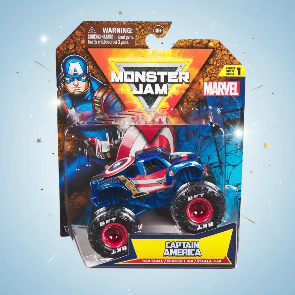 Erlebe epische Abenteuer mit dem ikonischen Monstertruck.