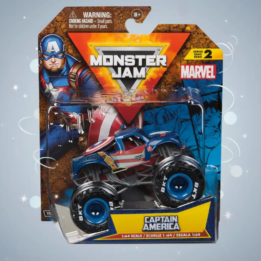 Erlebe epische Abenteuer mit dem legendären Avenger in der Monster Jam Arena.