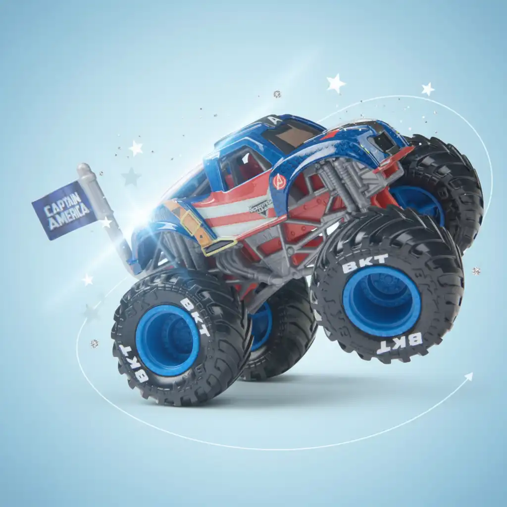 Robuster Truck, bereit für die größten Stadion-Sprünge.