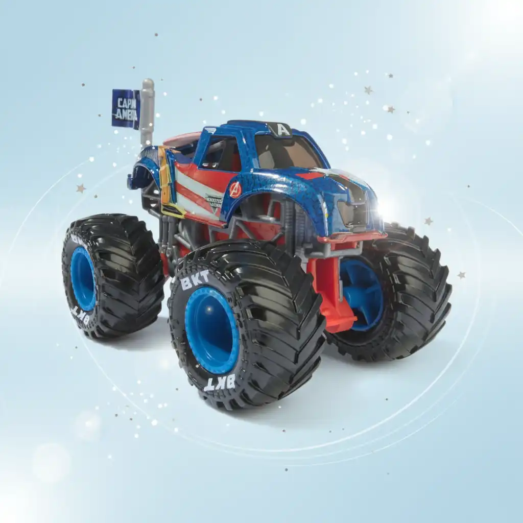 Erschaffe deine eigene Monster Jam Show voller heldenhafter Action.