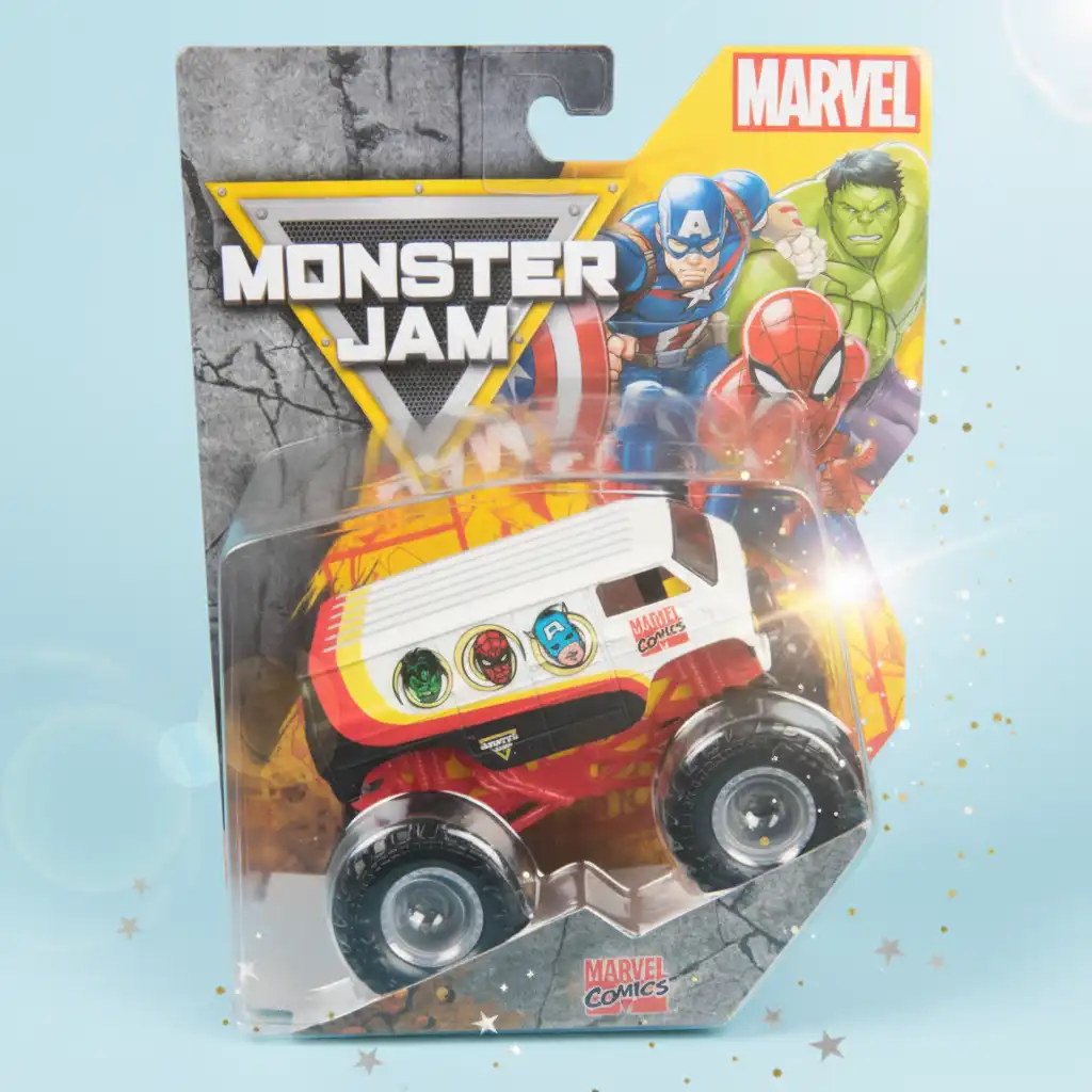 Beherrschen Sie die Arena mit unbesiegbaren Marvel-Helden auf vier Rädern.