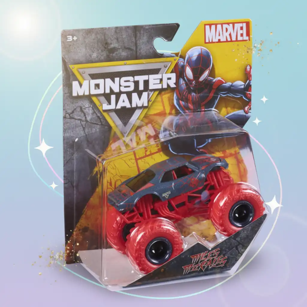 Erlebe endlose Action mit dem Superhelden-Monstertruck.