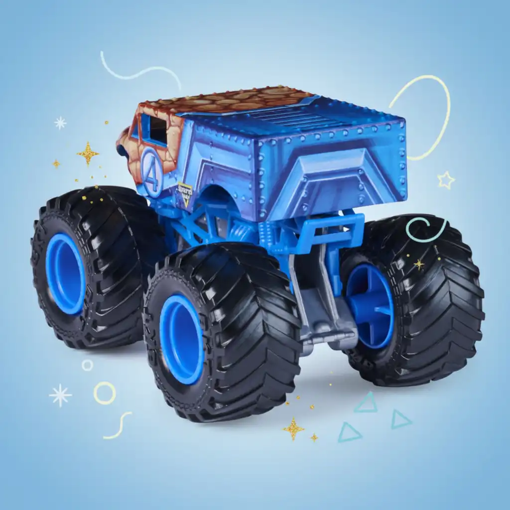 Exklusive Sammler-Edition für Marvel- und Monster Jam-Fans.