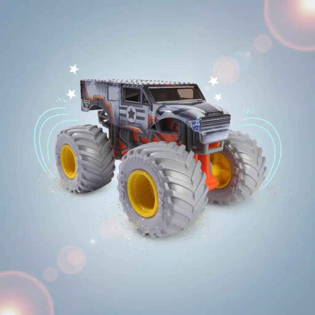 Fördern Sie die Fantasie mit den Actionhelden Monster Jam.