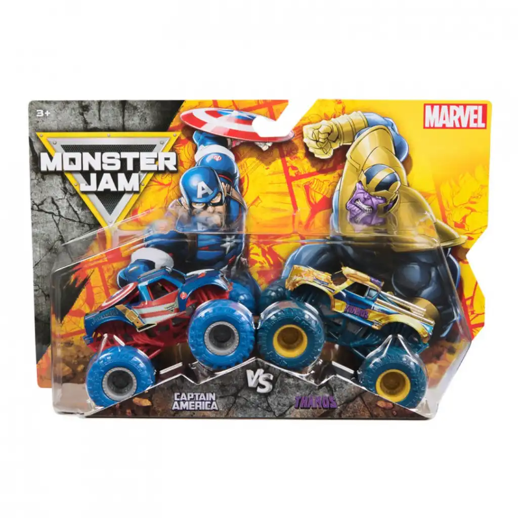 Beherrsche die Arena mit den legendären Captain America und Thanos Truckern
