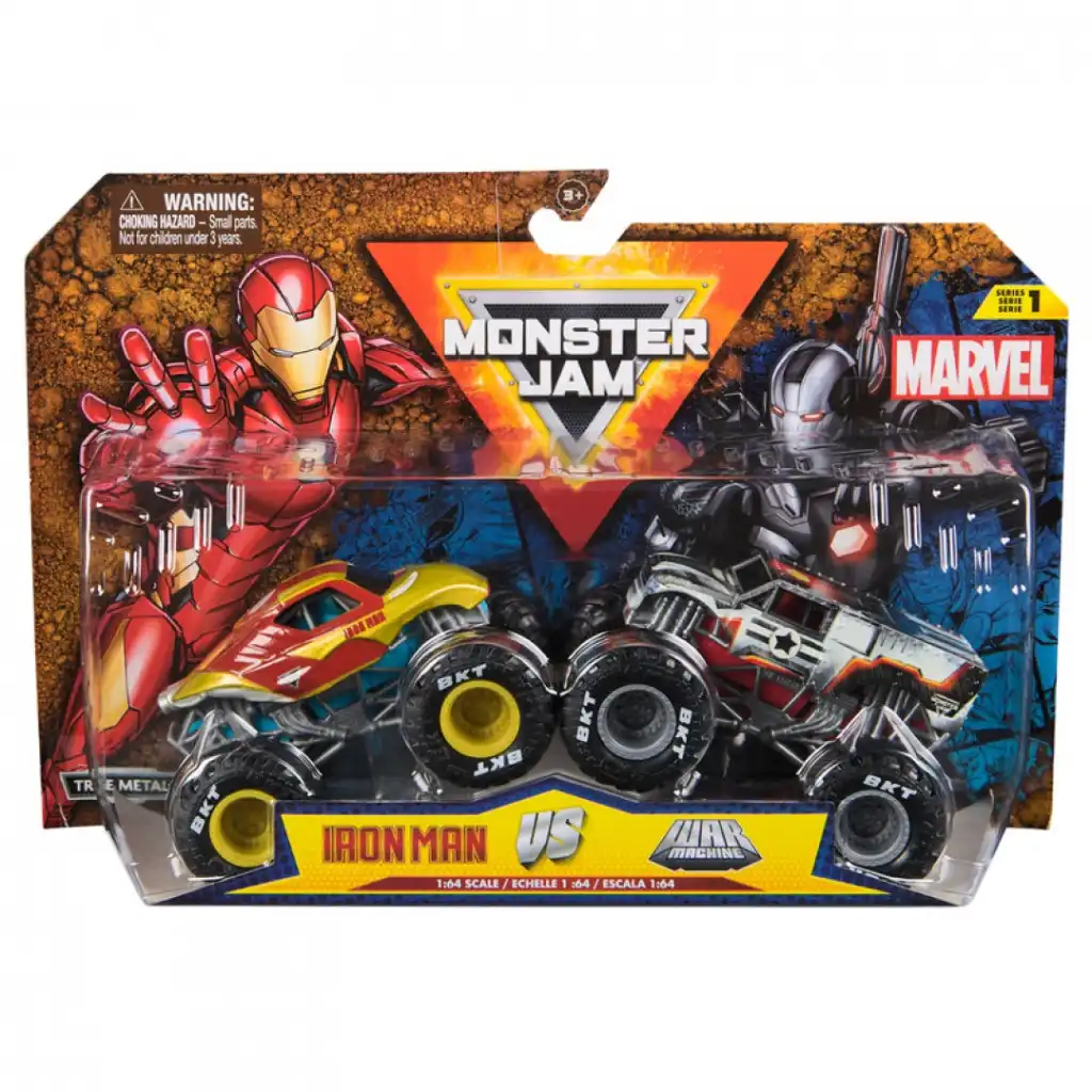 Präzise Metallverarbeitung und authentische Details der Marvel-Trucks.