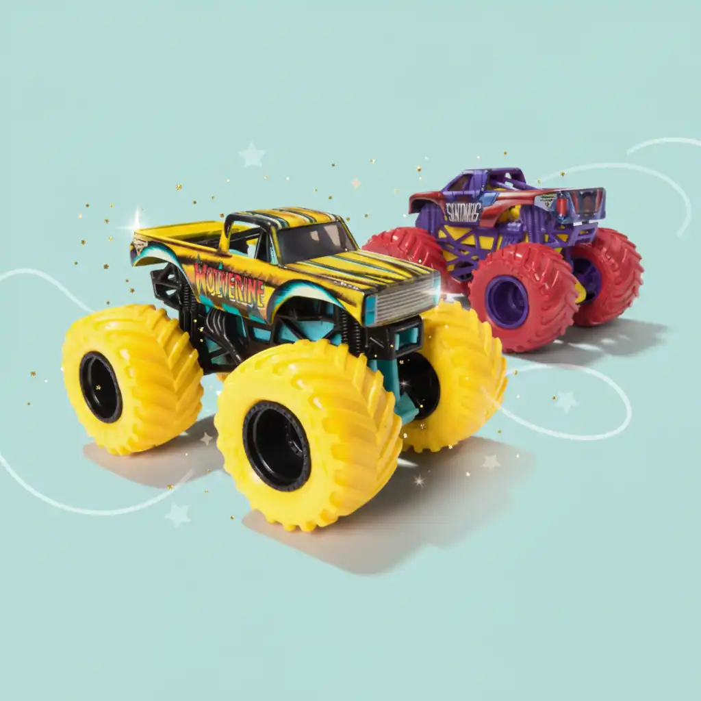 Stellen Sie Ihre eigene Stunt-Show mit Monster Jam Trucks zusammen.