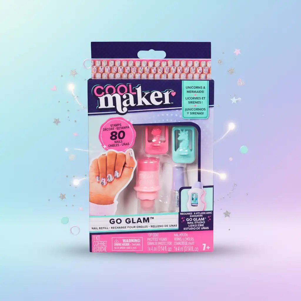 Detaillierte Einhorn- und Meerjungfrauenmuster für perfekte Nägel.