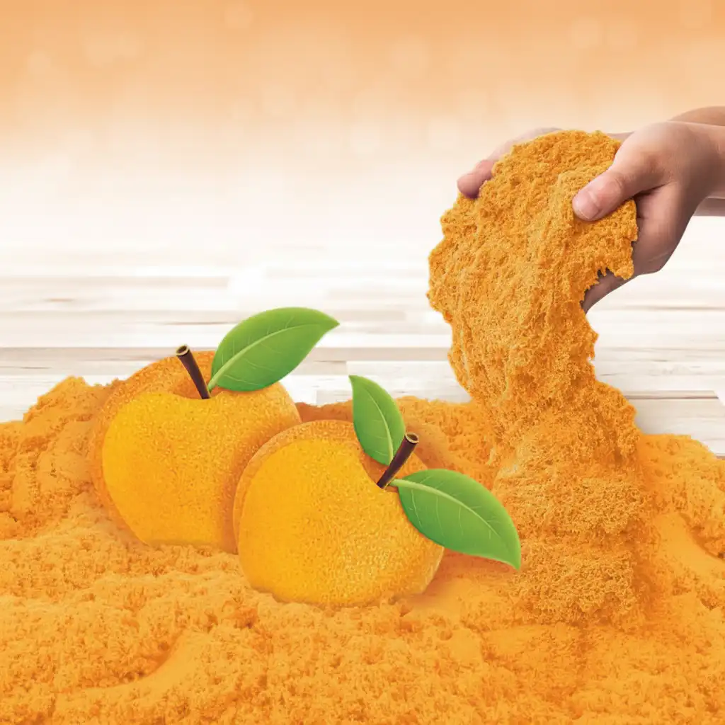 Entdecken Sie neue Methoden zum Formen und Schneiden von kinetischem Sand.