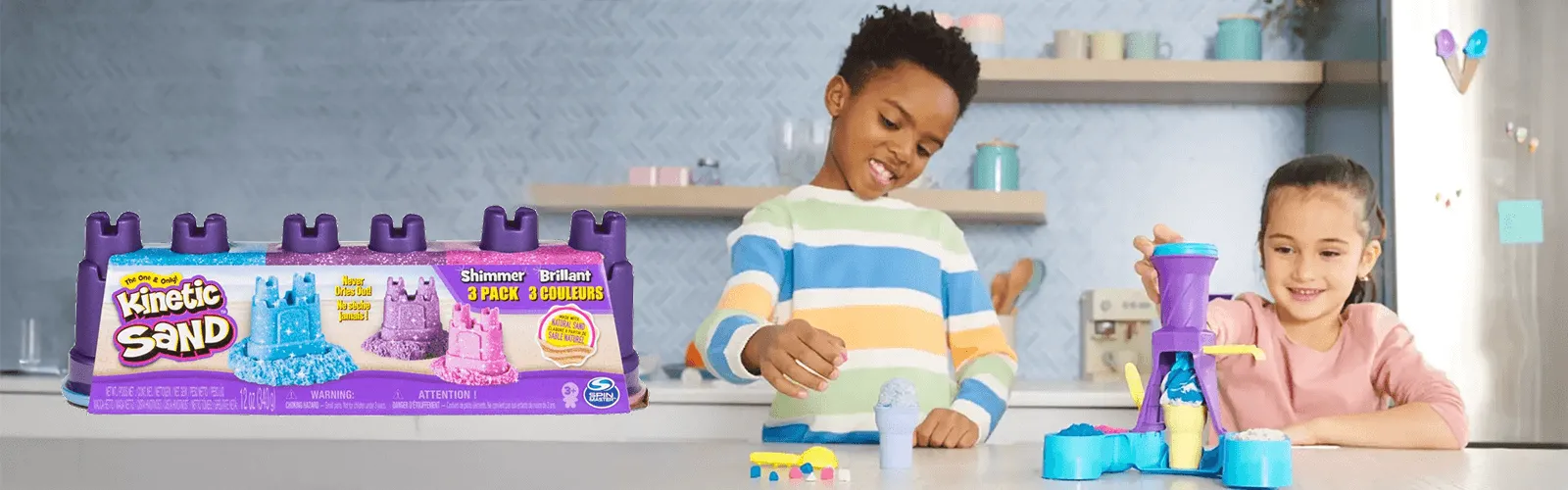 Erleben Sie duftende Kreativität mit original kinetischem Sand.