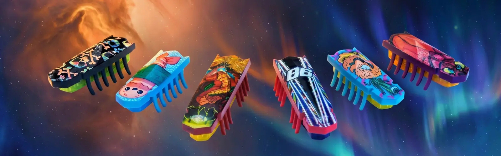 Bauen Sie Ihre eigene Welt der robotischen Käfer Hex Bots Nano.