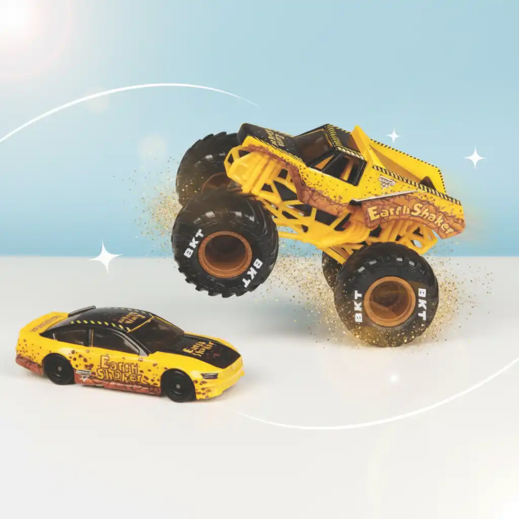 Erstellen Sie Ihre eigene Monster Jam Arena voller Sprünge.