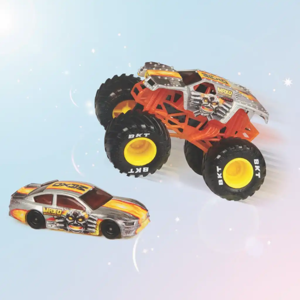 Erschaffen Sie Ihre eigene Monster Jam Arena voller Sprünge.