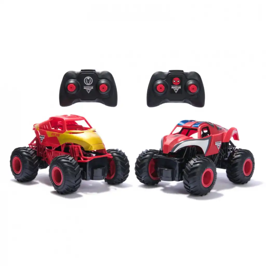 Beherrschen Sie die Kraft von Iron Man und Spider-Man in Aktion.