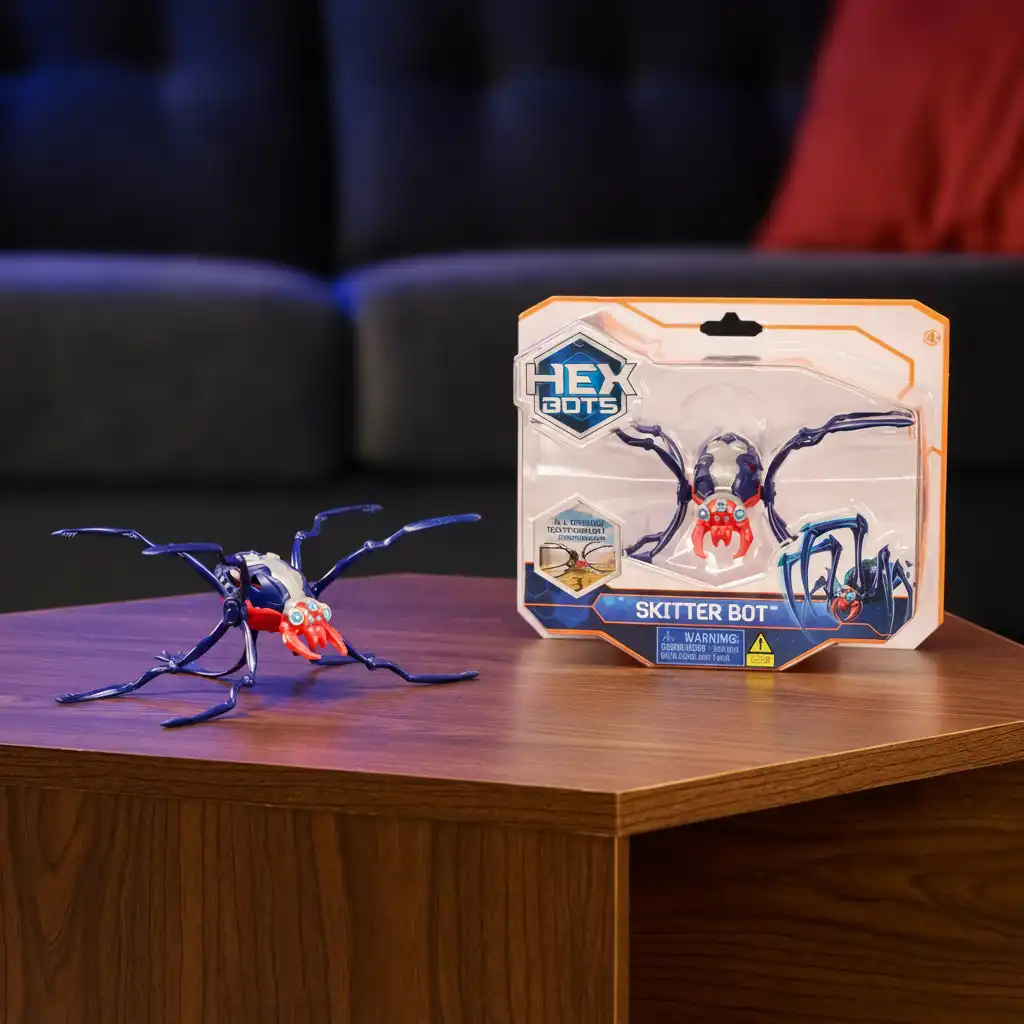 Erstklassige Verarbeitung und realistische Bewegung des robotischen Insekts Hex Bots.