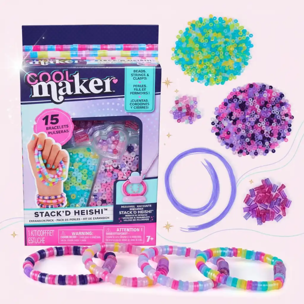 Detailreiche Verarbeitung von Pastellperlen für deinen originellen Schmuck.