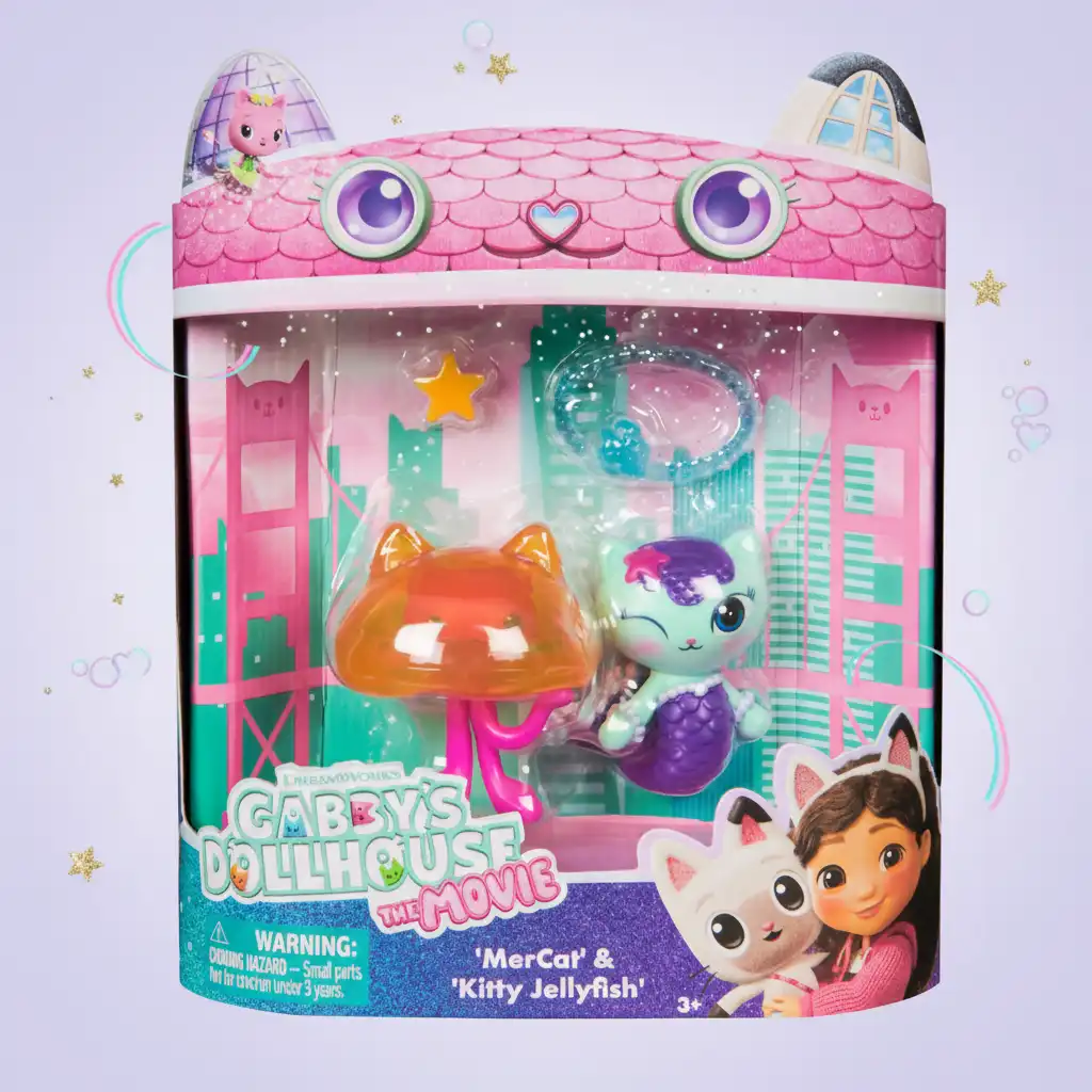 Präzise gefertigte Figuren von Meerkatze und Medúzka mit originalen Zubehörteilen.