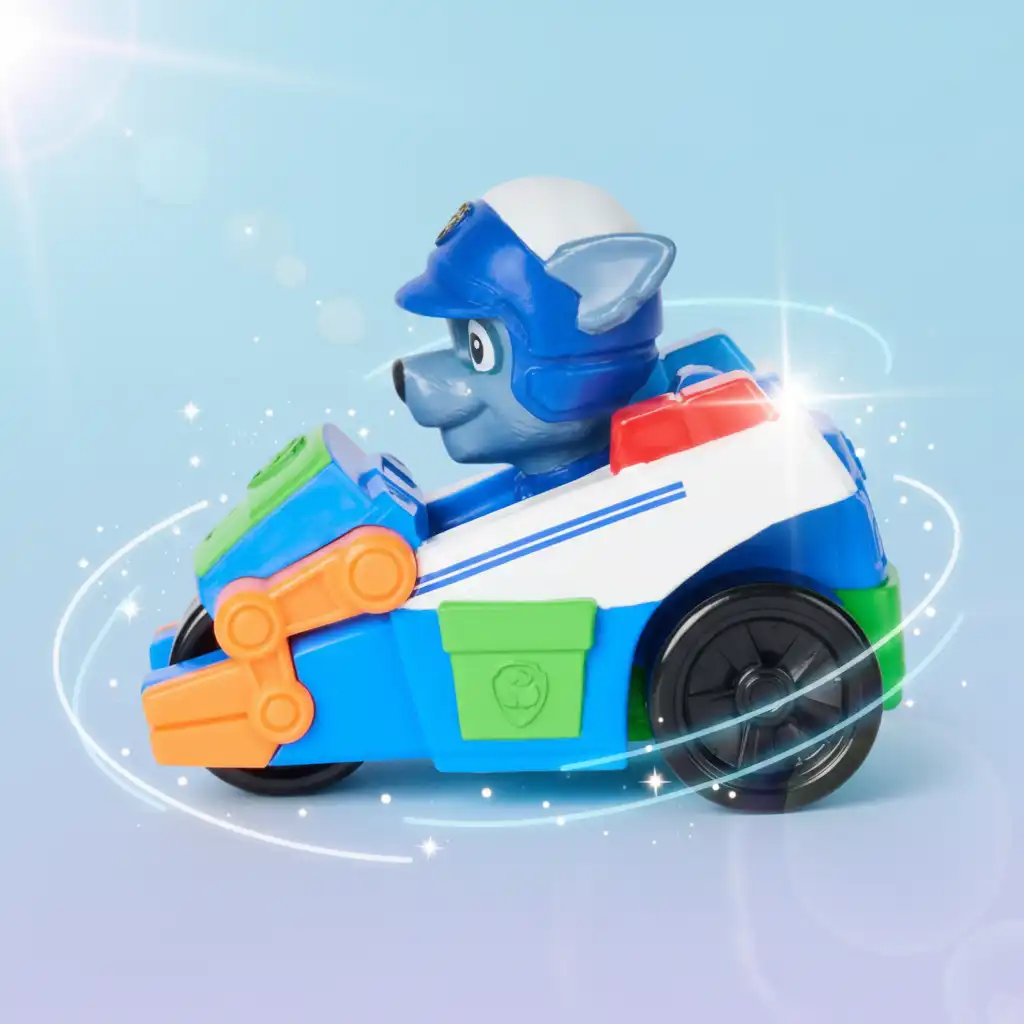 Präzise verarbeitetes Fahrzeug Rocky für kleine Retter.