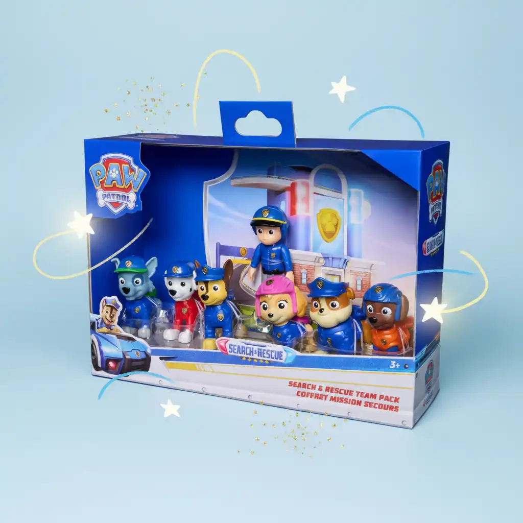 Erleben Sie heldenhafte Abenteuer mit der kompletten Rettungstruppe.