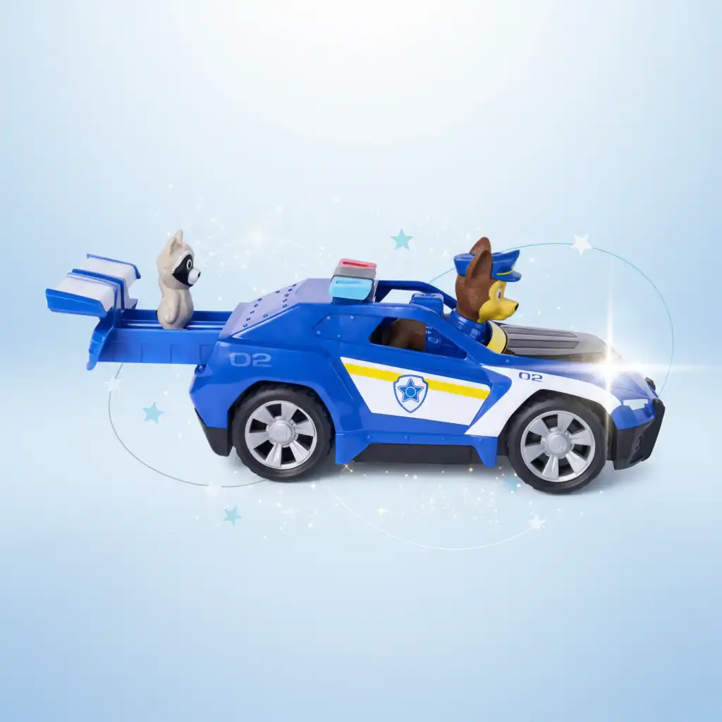 Fördern Sie kindliche Kreativität mit interaktiven Elementen des Rettungsfahrzeugs.