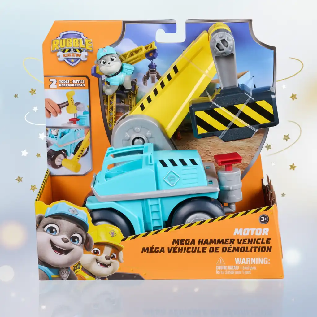 Entdecken Sie neue Spielmöglichkeiten mit abnehmbarem Werkzeug.