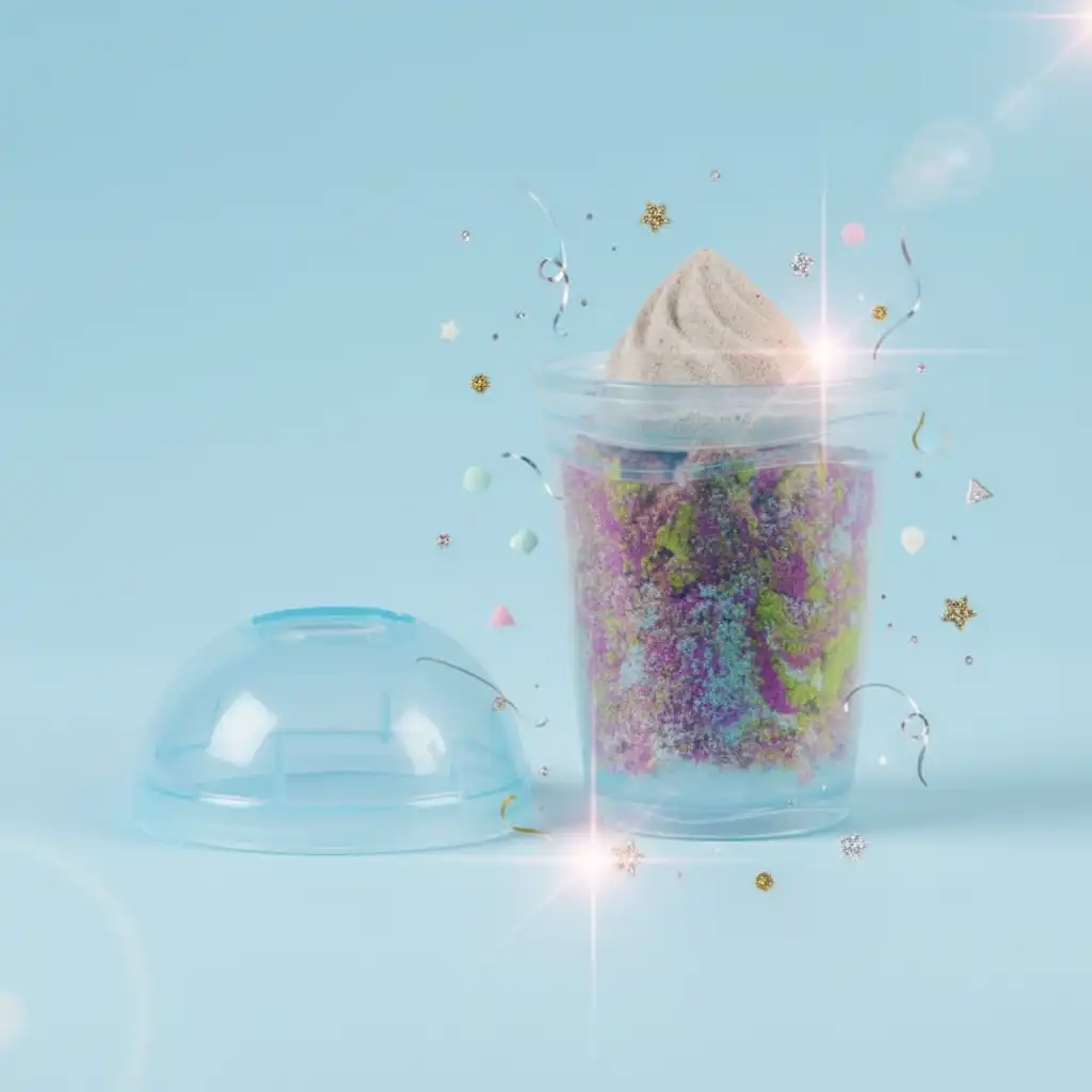 Lass deiner Fantasie freien Lauf und mische die buntesten Sand-Cocktails.