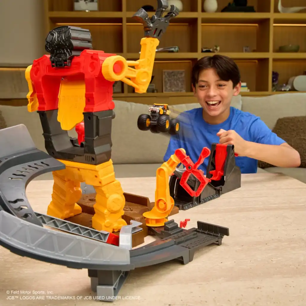 Robuste Trucks, bereit für jeden Crash und schnelle Reparatur.