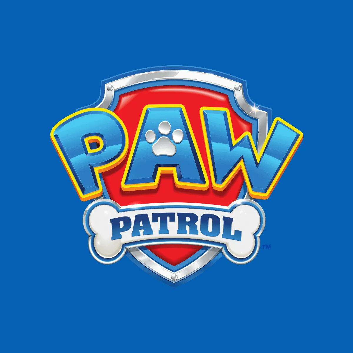 Offizielles Logo von PAW Patrol Aufzug mit Rennstrecke
