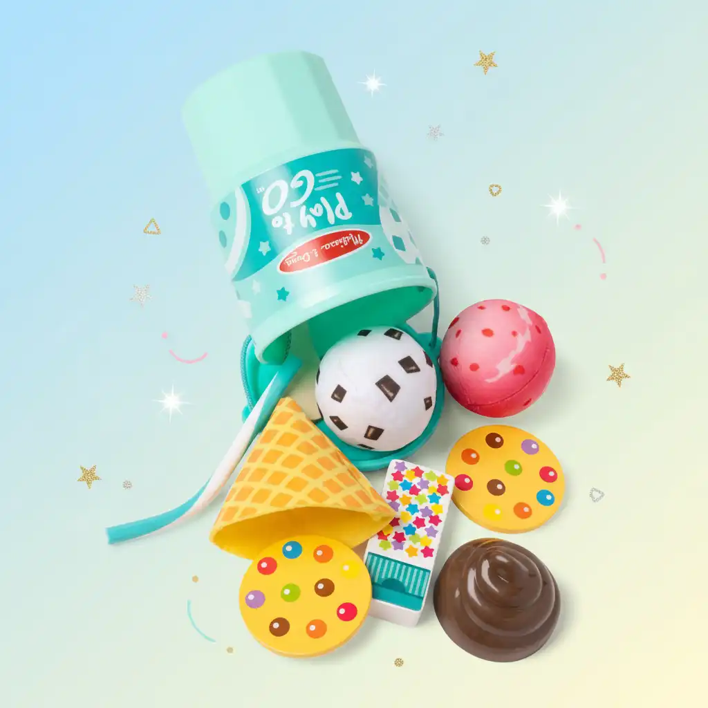 Fördern Sie die Fantasie mit unendlichen Kombinationen von Eisdesserts.