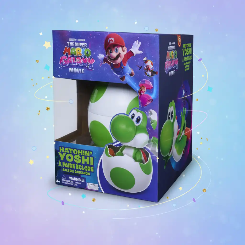 Stellen Sie Ihren Yoshi auf einem stylischen Sockel aus dem Ei aus.