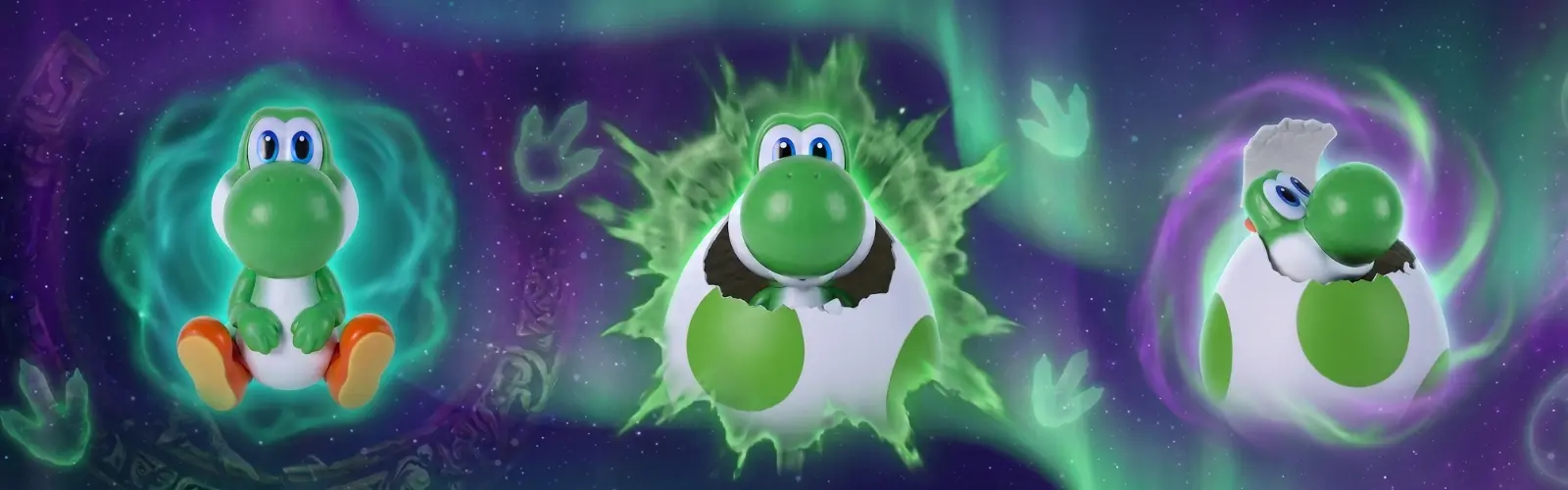 Erleben Sie ein magisches Schlüpfen mit dem interaktiven Yoshi direkt bei Ihnen zu Hause.